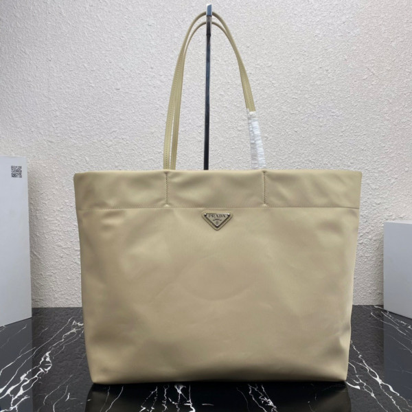 HOT SALE PRADA Re-Nylon and Saffiano leather tote bag