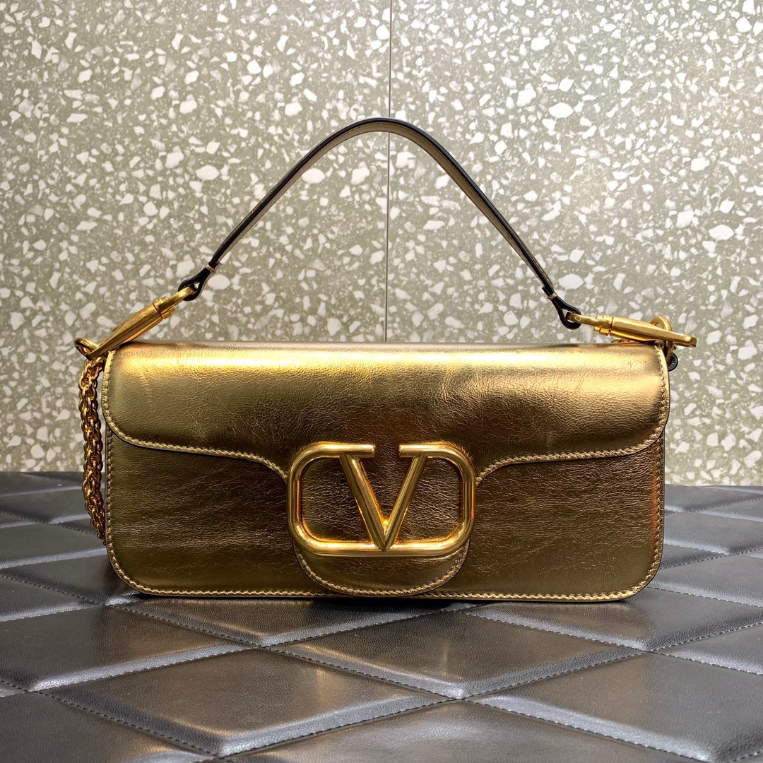 HOT SALE VALENTINO LOCÒ CALFSKIN SHOULDER BAG