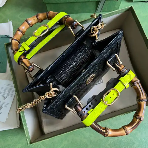 Gucci Diana lizard mini bag