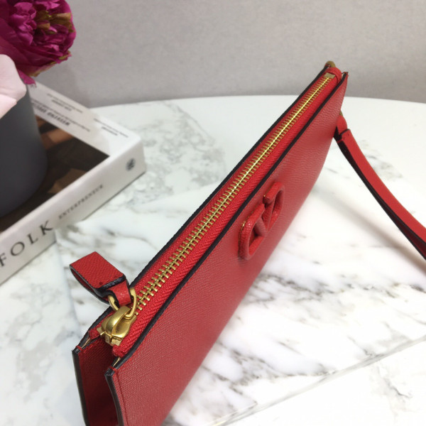 HOT SALE VALENTINO GARAVANI VSLING GRAINY CLUTCH