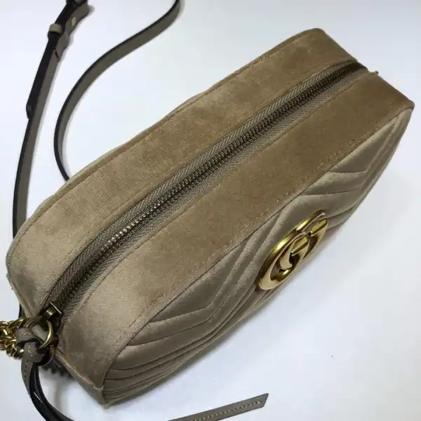 Affordable Gucci GG Marmont small matelassé shoulder bag