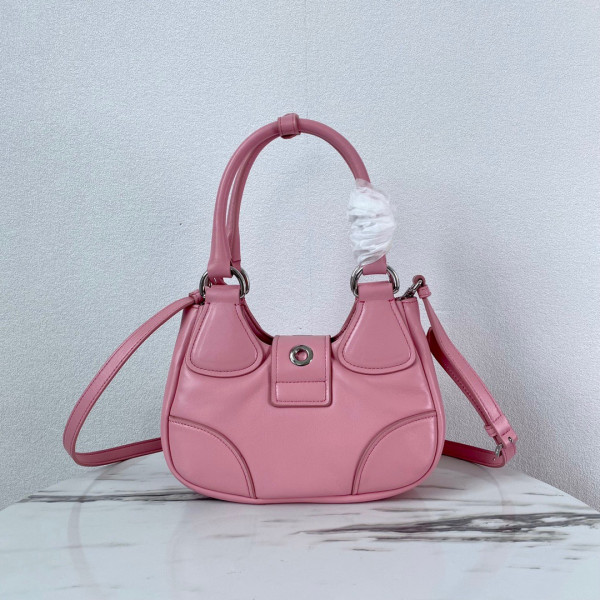 HOT SALE PRADA Moon padded nappa-leather bag