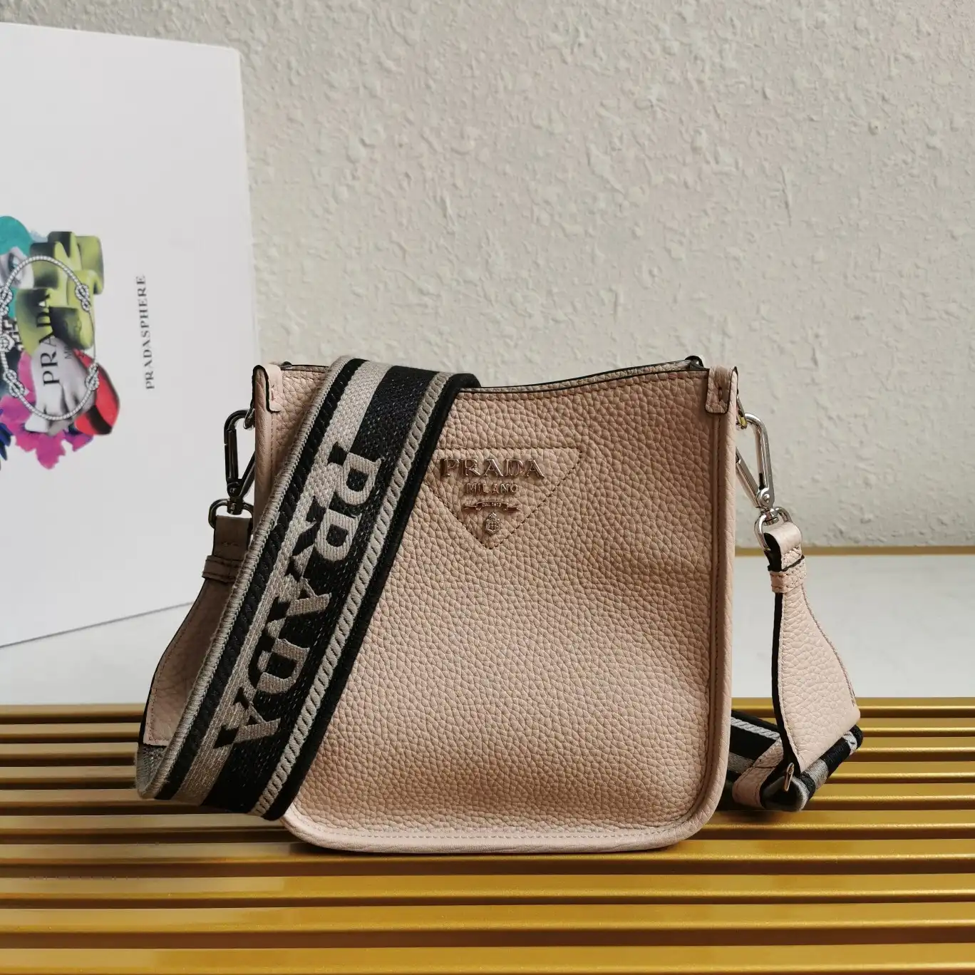 PRADA Leather mini shoulder bag