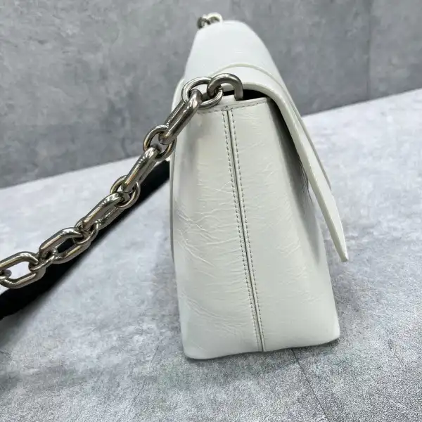 BALENCIAGA DOWNTOWN SMALL SHOULDER BAG WITH CHAIN