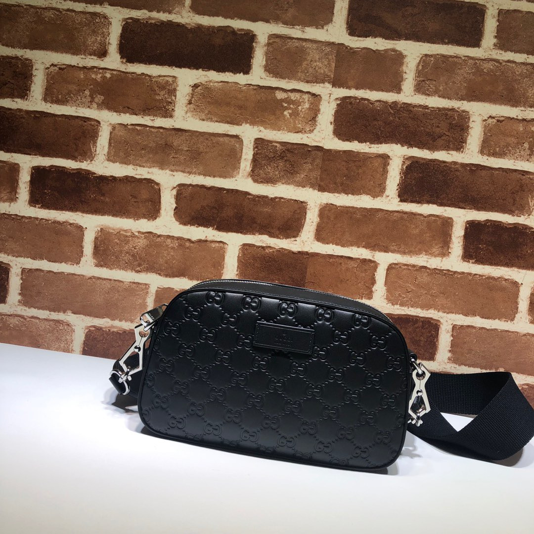 HOT SALE GUCCI GG Black shoulder bag