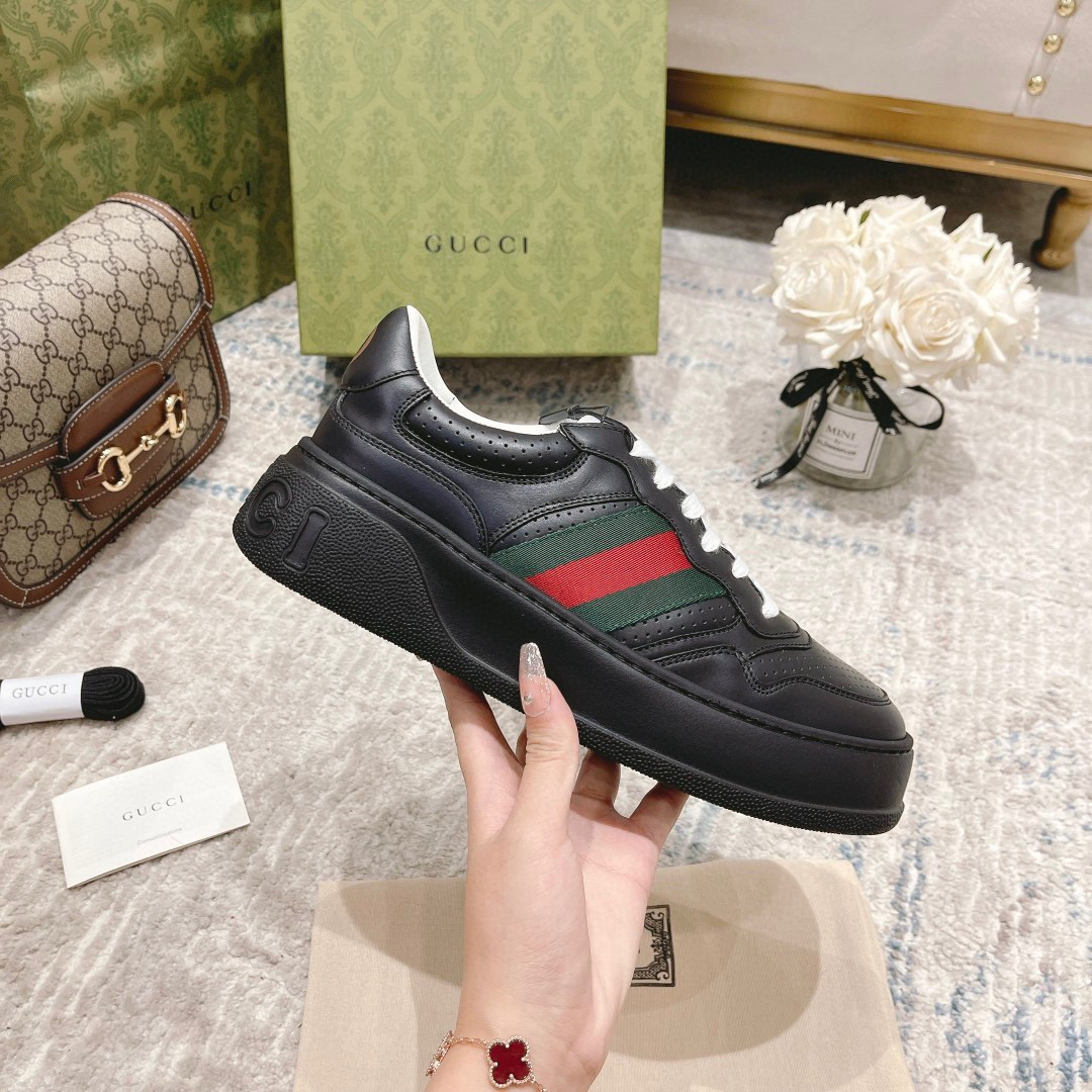 HOT SALE GUCCI GG embossed sneaker