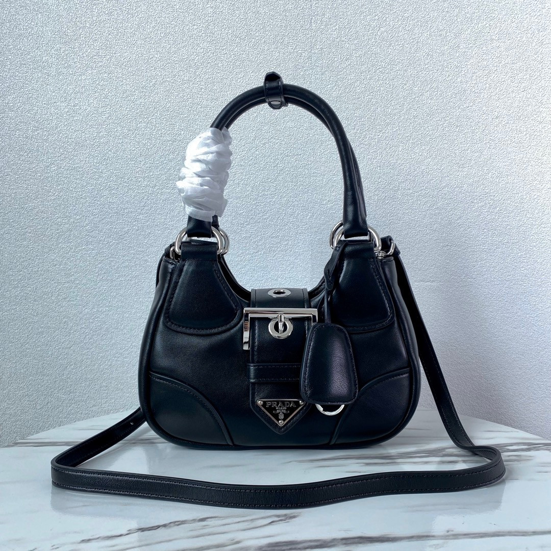 HOT SALE PRADA Moon padded nappa-leather bag