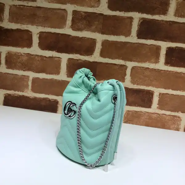 Affordable GUCCI GG Marmont mini bucket bag