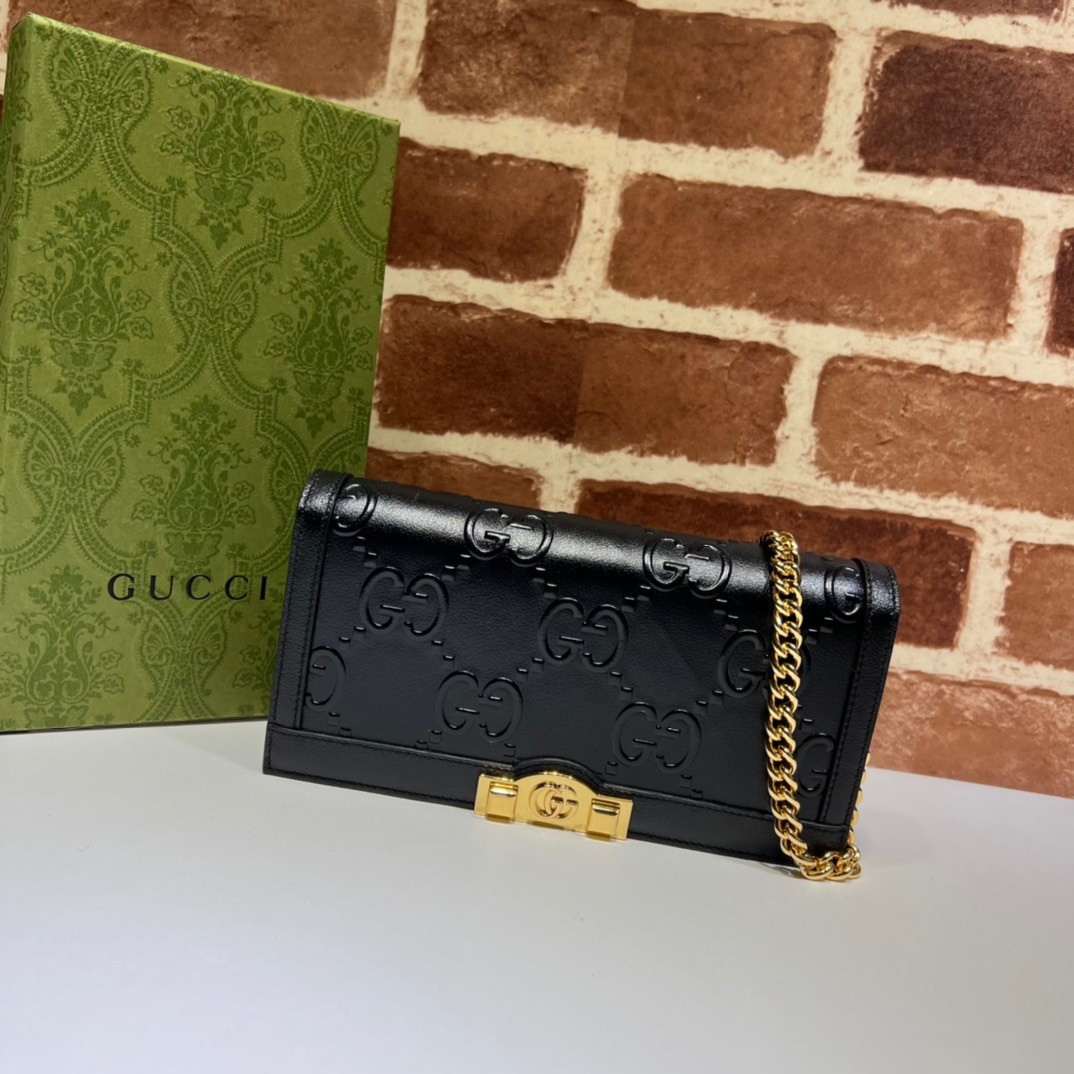 HOT SALE GUCCI GG wallet with chain