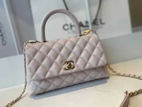 CHANEL FLAP BAG WITH TOP HANDLE