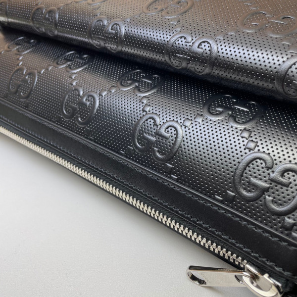 HOT SALE GUCCI GG embossed messenger bag