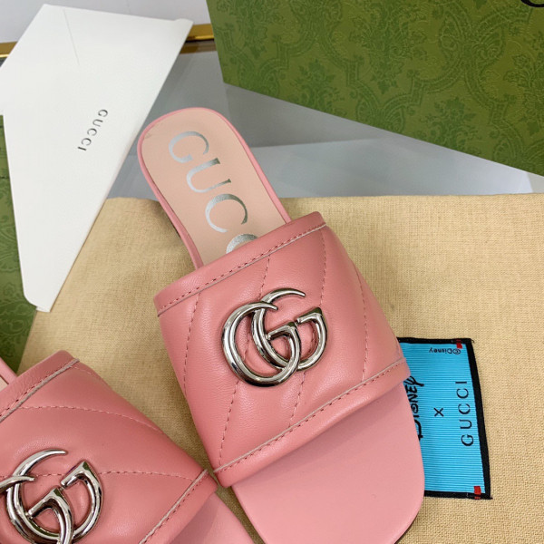 HOT SALE GUCCI Women's slide with Double G