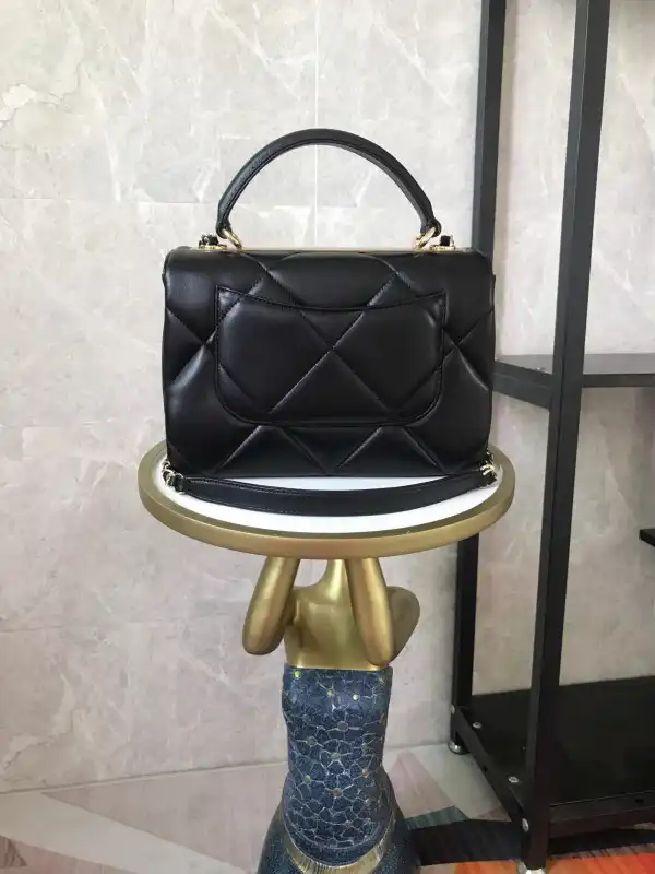 CHANEL FLAP BAG WITH TOP HANDLE