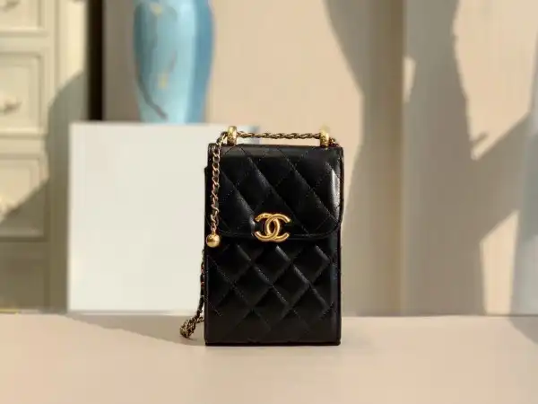 CHANEL PHONE HOLDER WITH CHAIN