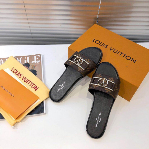 HOT SALE LOUIS VUITTON LOCK IT FLAT MULE