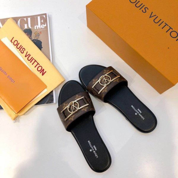 HOT SALE LOUIS VUITTON LOCK IT FLAT MULE