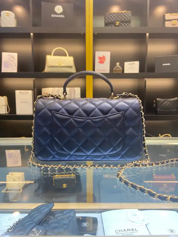 CHANEL MINI FLAP BAG WITH TOP HANDLE