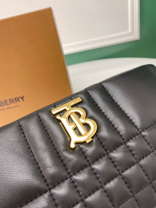 HOT SALE BURBERRY Small Quilted Lambskin Soft Lola Bag