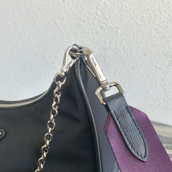 HOT SALE PRADA NYLON HOBO BAG