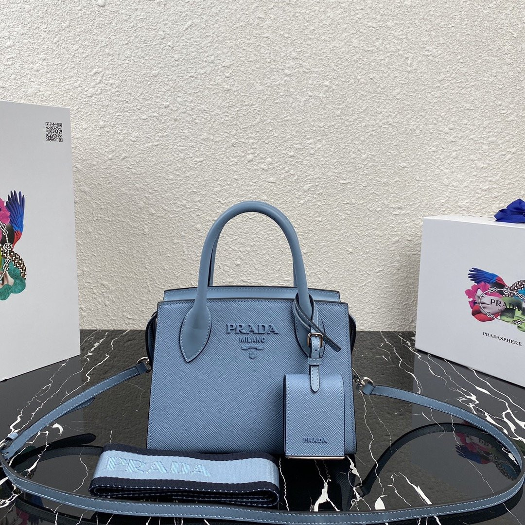 HOT SALE PRADA Saffiano Leather Prada Monochrome Bag