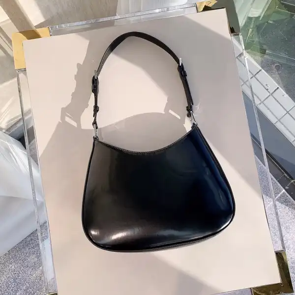 PRADA CHANELeo brushed leather shoulder bag