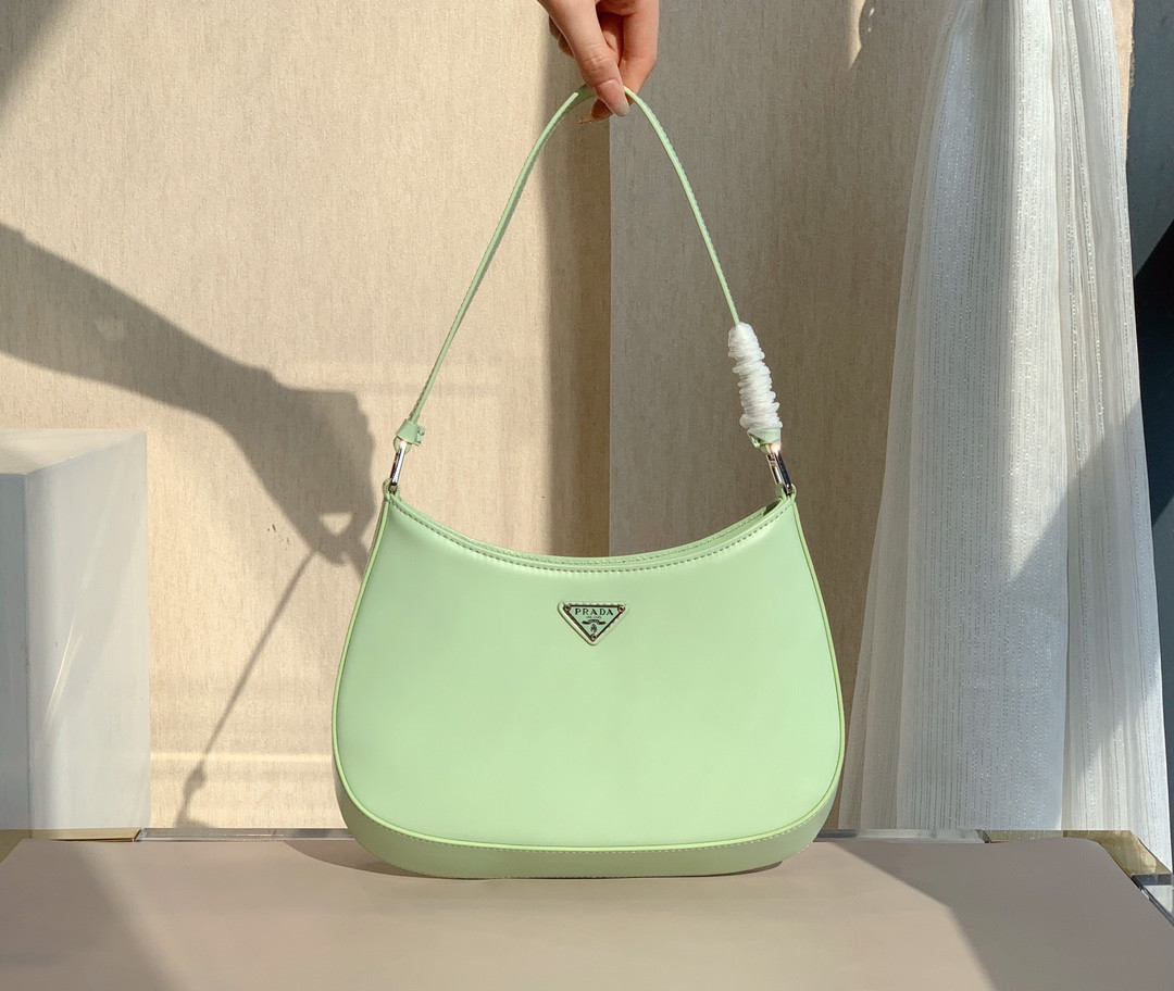 HOT SALE PRADA Cleo brushed leather shoulder bag