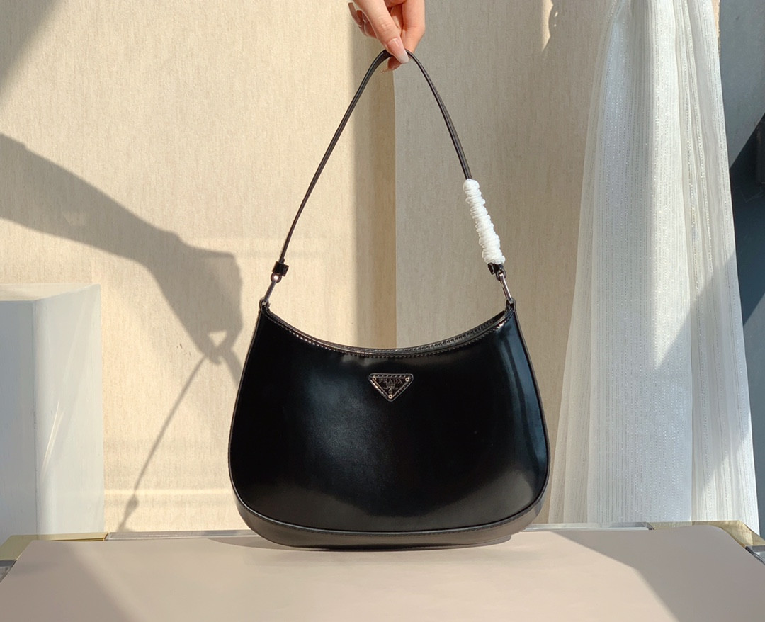 HOT SALE PRADA Cleo brushed leather shoulder bag