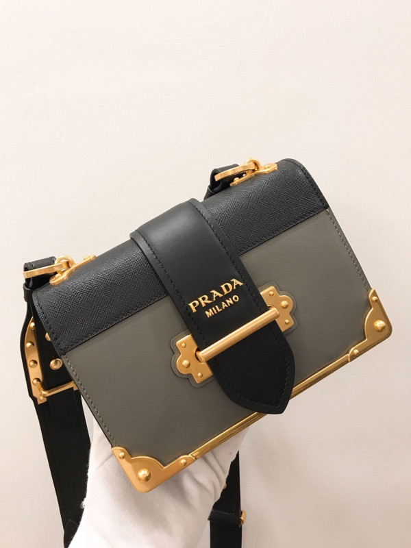 HOT SALE PRADA CAHIER LEATHER SHOULDER BAG