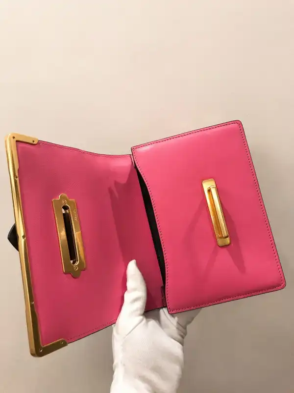 First bag ru PRADA CAHIER LEATHER SHOULDER BAG