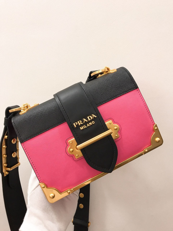 HOT SALE PRADA CAHIER LEATHER SHOULDER BAG