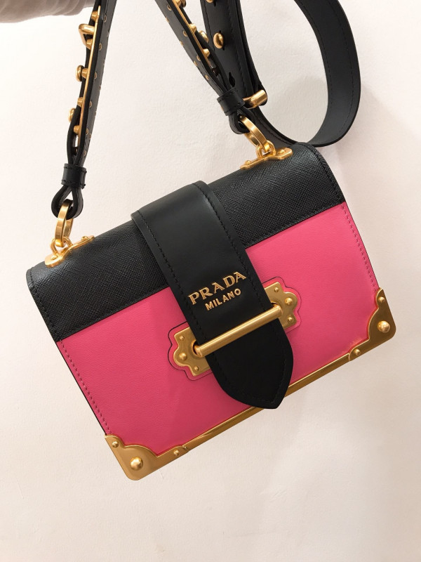 HOT SALE PRADA CAHIER LEATHER SHOULDER BAG