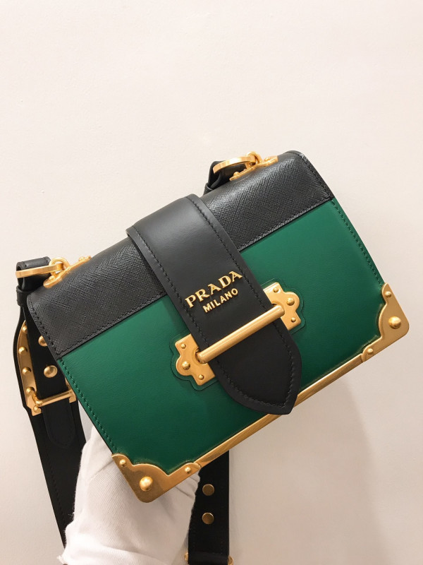 HOT SALE PRADA CAHIER LEATHER SHOULDER BAG