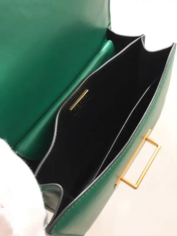 PRADA CAHIER LEATHER SHOULDER BAG