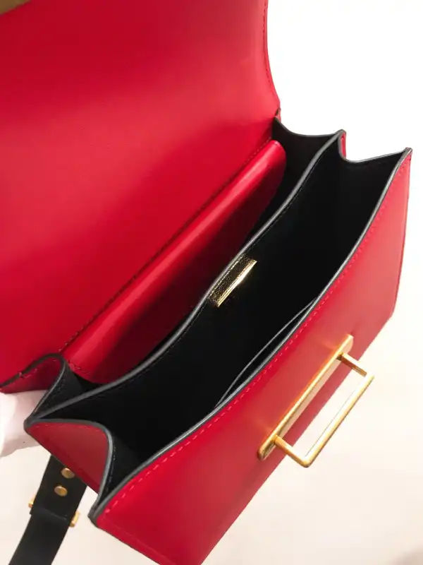 PRADA CAHIER LEATHER SHOULDER BAG