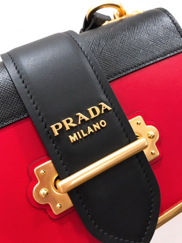 HOT SALE PRADA CAHIER LEATHER SHOULDER BAG