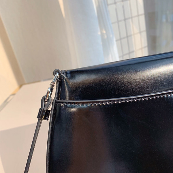 HOT SALE PRADA Cleo brushed leather shoulder bag with flap