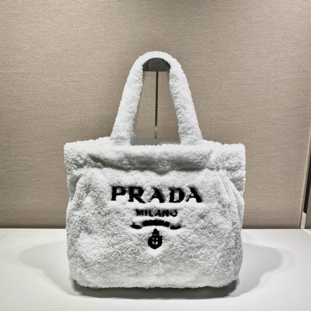 HOT SALE PRADA Terry tote bag