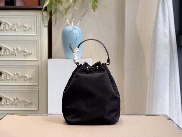 HOT SALE PRADA Duet Re-Nylon shoulder bag