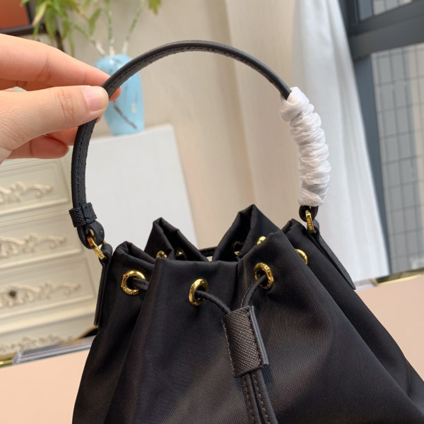 HOT SALE PRADA Duet Re-Nylon shoulder bag