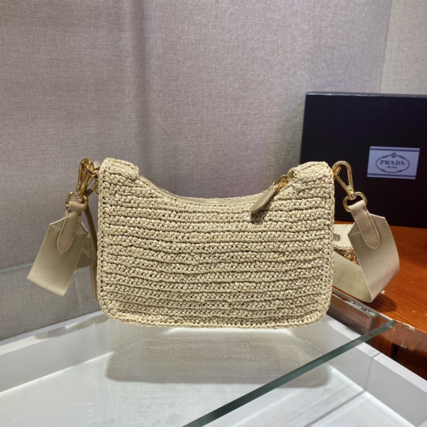 HOT SALE PRADA Re-Edition 2005 raffia bag