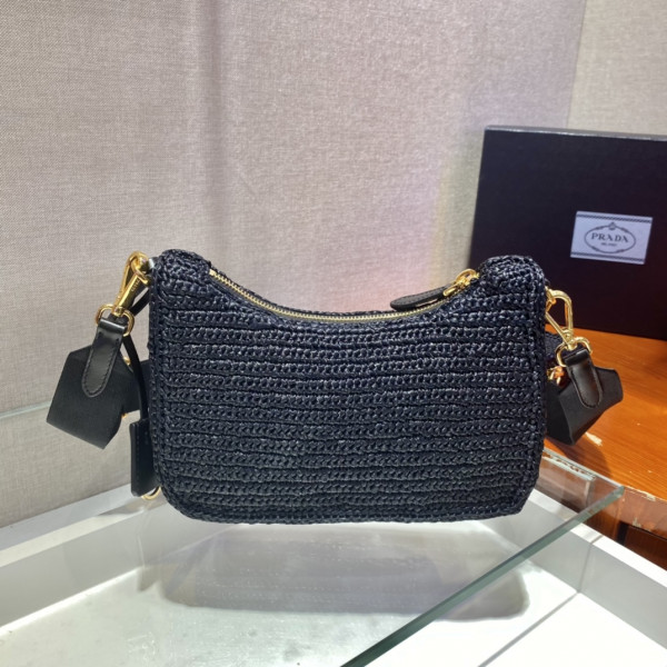 HOT SALE PRADA Re-Edition 2005 raffia bag