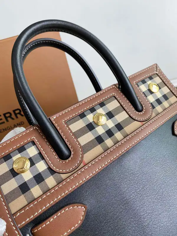 Yupoo bagsoffer BURBERRY Mini Vintage Check Two-handle Title Bag