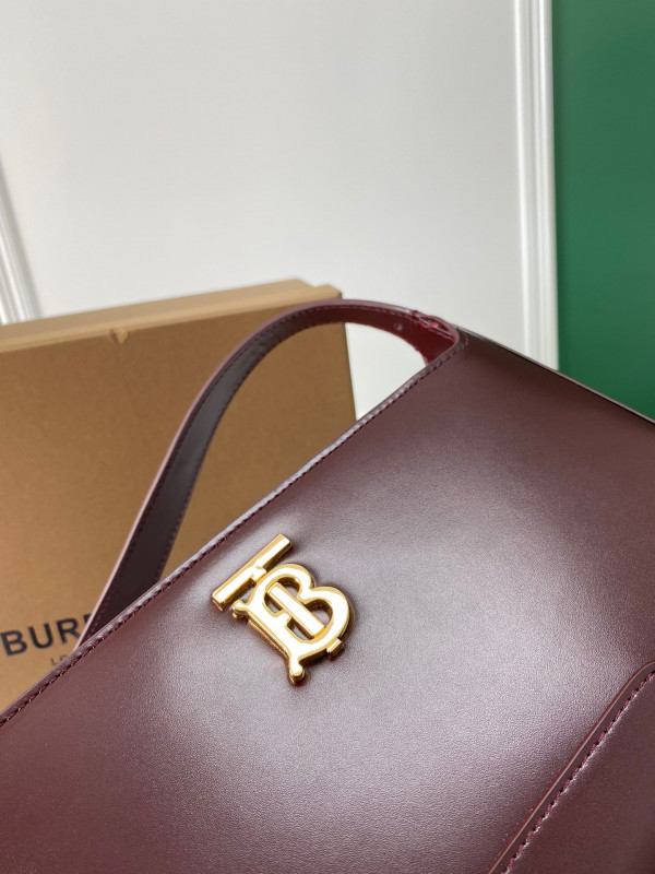 HOT SALE BURBERRY Leather TB Shoulder Bag