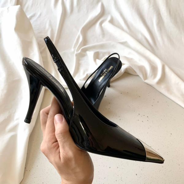 HOT SALE YSL VESPER SLINGBACK PUMPS