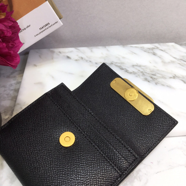 HOT SALE VALENTINO GARAVANI COMPACT VSLING GRAINY CALFSKIN WALLET