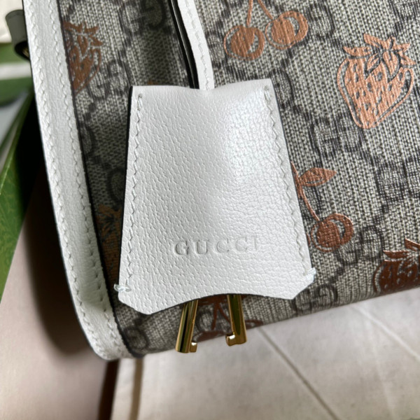 HOT SALE Gucci Padlock small berry tote bag