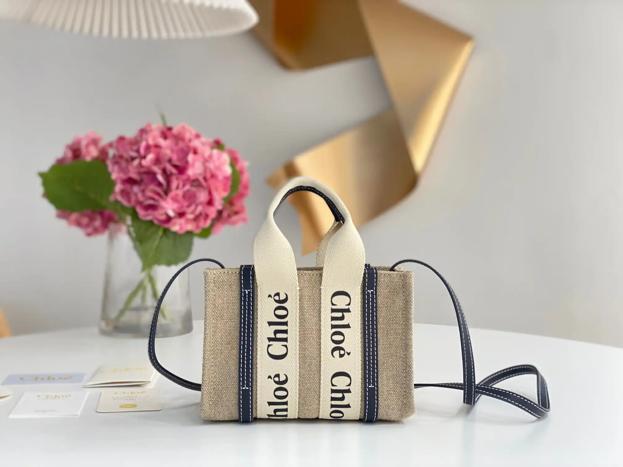 CHLOÉ woody nano tote