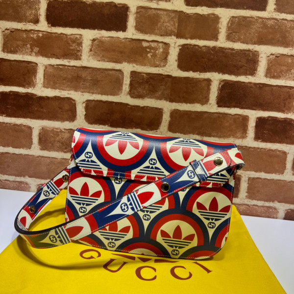 HOT SALE Adidas x Gucci Horsebit 1955 shoulder bag