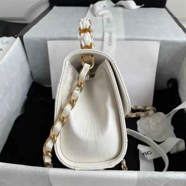 CHANEL MINI FLAP BAG WITH TOP HANDLE