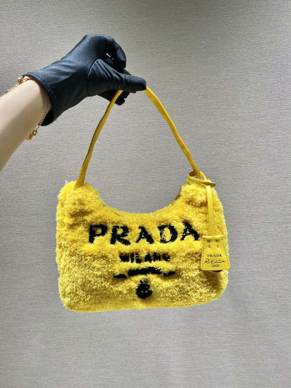 HOT SALE PRADA Re-Edition 2000 terry mini-bag